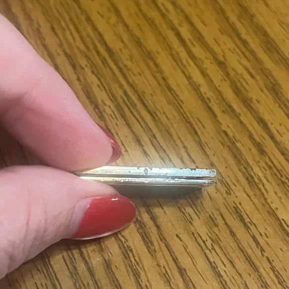 Coach vintage associate Red and Silver Emblem Pin - Picture 5 of 5